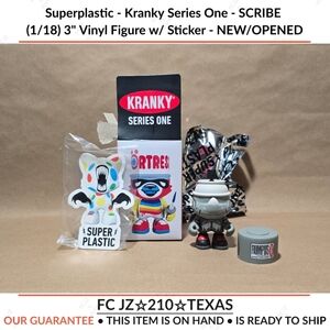 Superplastic - Kranky Series One - SCRIBE (1/18) 3" Vinyl Figure w/ Sticker.....